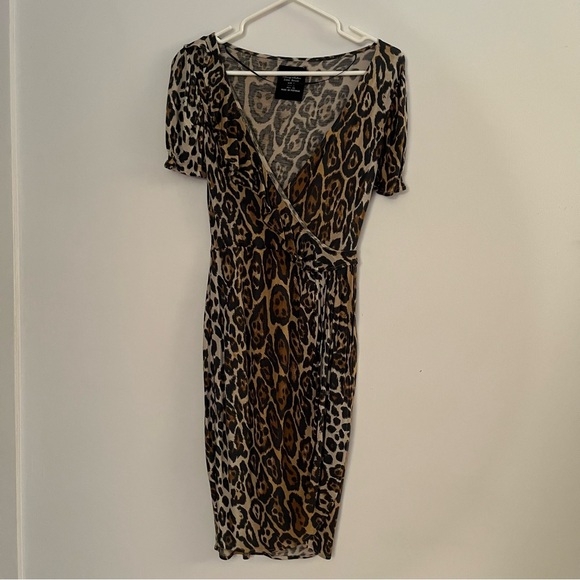 Zara leopard print dress - small - Picture 1 of 6